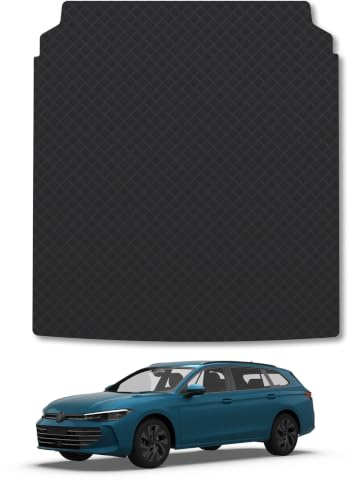 VW Passat (2024+) 3mm Rubber Boot Mat | Tailored Fit Durable Boot Liner Full Coverage Protection Waterproof Accessories Easy Clean Anti Slip Made in the UK