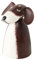 Dekofigur Zaunsitzer Russel Hund Tierfigur Wilkommenschild Zaunhocker Zaunfigur Gartendeko Metall Bemalt Pfostenhocker Deko Garten Outdoor 13 x 12 x 18 cm