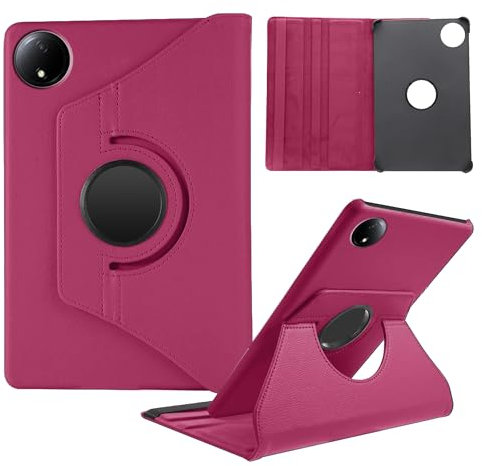 Funda Compatible con Xiaomi Redmi Pad SE 8.7 Pulgada Tableta 2024, Multiángulo Carcasa Cuero PU Soportes Giratorios de 360°