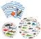 WERNNSAI Gone Fishing Party Supplies - 48 PCS Fishing Birthday Party Supplies Ocean Theme Plates Napkins for Boys Men Fisherman Birthday Decor Serves 16 Guests