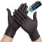 1000 x Disposable Nitrile Gloves, Powder-Free, Latex Free Black, Heavy-Duty, Food and Medical Grade (Medium)