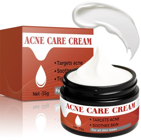 Crème Anti-Acné 35 g, Traitement Localisé Pour le Visage, Crème Hydratante Pour le Visage Adaptée à Tous les Types de Peau, Pour Hommes et Femmes