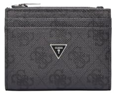 GUESS Purse Milano Bifold Top Zip Wallet Black Dark Grey