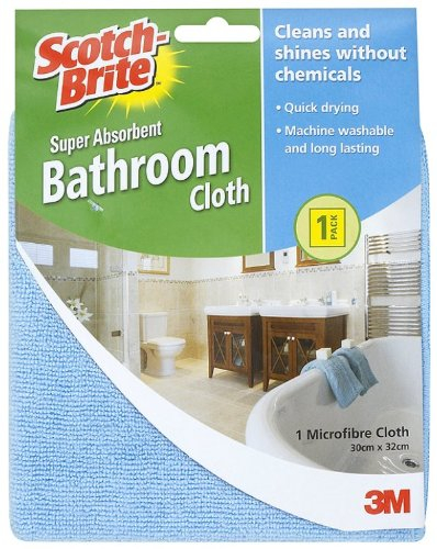 Scotch-Brite Microfibre Super Absorbent Bathroom Cloth (Pack of 4)