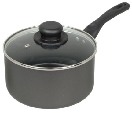 Sapphire collection P046 Sapphire Collection 20cm Non Stick Sauce Pan, Black
