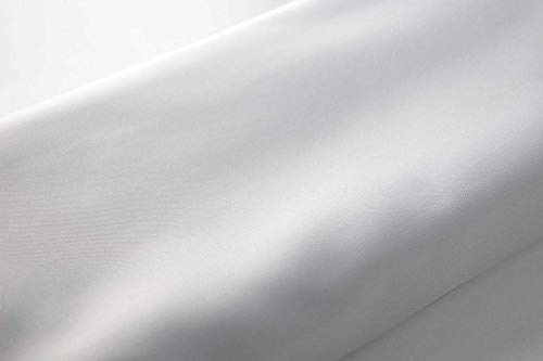 WG WHITE ANTI-BACTERIAL FABRIC SHOWER EXTRA LONG AND EXTRA WIDE AND EXTRA SHORT CURTAIN WITH WEIGHTED HEM - VARIOUS SIZES - MACHINE WASHABLE (180 CM WIDE X 200 CM LONG)