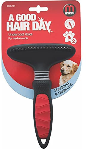 Mikki Dog, Puppy Grooming Undercoat Rake - Dematting Tool Removes Matts - for Medium Coats