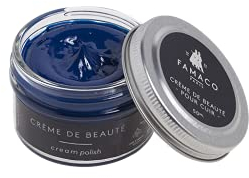 Famaco unisex-adult Cream Shoe Treatments and Polishes, Blue (Blue Bleuette), 50.00 ml