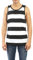 YAGO Herren Gestreiftes Tanktop YG5213, Schwarz/Weiß (C1), Groß