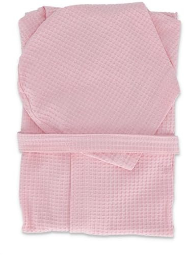 Casatessile Nido d'Ape OB Accappatoio in Cotone - Rosa, L Large