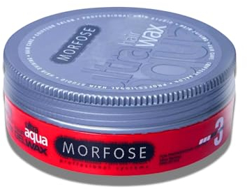 Morfose Ultra Aqua Hair Styling Wax 175ml - Ultra-Haarkontrolle, Ultrastarker Halt, Haare glänzen, Langanhaltender Halt - Unisex-Gebrauch