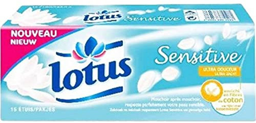 Lotus Sensitive Mouchoirs 15 Etuis (lot de 3)