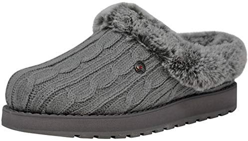 Skechers BOBS from Women's Keepsakes Ice Angel Slipper, Grey, 6.5 W US