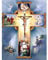YSCOLOR Diamant Painting 5D Runde Diamant Malerei Religionen Christian Jesus Kreuz Von Christus DIY 5D Kreuzstich Diamant Stickpackungen Diamant 30X40cm