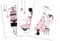 Weihnachtskarten Set ROSA 3-teilig, Weihnachtskarten Postkarten Set Weihnachten Grußkarten Weihnachten Weihnachtskarte