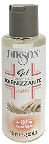 DIKSON Antiseptik Gel 100 ml, Handhygiene Gel, Funktioniert in 10 Sekunden. Trocknet sofort. Klebt nicht an den Händen, schützt und pflegt, ideal für Büros oder unterwegs