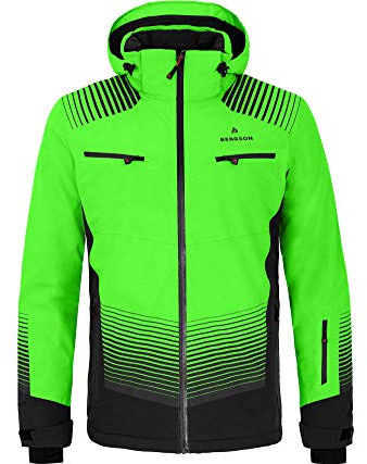 Bergson TAAVI | Herren Skijacke, wattiert, 20000 mm Wassersäule, Green Gecko [272], 27 - Herren