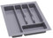 Range Couvert - Rangement et Organisation de Cuisine de la Couverts de Table - Pratique Range Couverts pour Tiroir 40cm - Universal Organisateur Tiroir Cuisine - Rangement Couvert - 330x430mm Argent