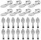 TOYMIS 100Pcs 15x5mm Oval Spoon Glue on Earring Bail Jewelry Bails for DIY Making Scrabble Glass Cabochon Tiles Pendants (Silver)
