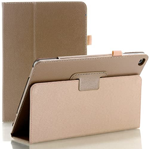 TechDealsUK Étui À Rabat en Cuir pour Apple iPad Air 1 (2013) Air 2 (2014) 9.7 5ème Génération (2017) 6ème Génération (2018) - Or