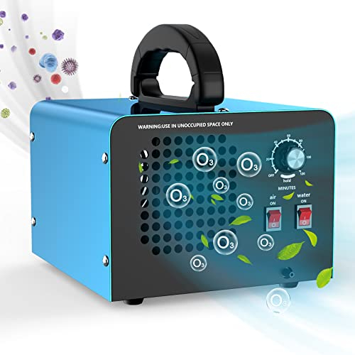 Chugod Generatore di ozono, Purificateur d'air da 28g / h (con due modalità), purificatore d'aria industriale a ozono con timer, adatto per stanza, garage, fattoria, hotel, può pulire 300?