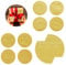 480 Stück Aufkleber Weihnachten Etiketten,Frohe Weihnachten Geschenkaufkleber Runde Goldfolie Siegeletikett Selbstklebend Für Danke Karte Geschenkbox Paket Umschlag Süßigkeiten-Keks Tüten Deko