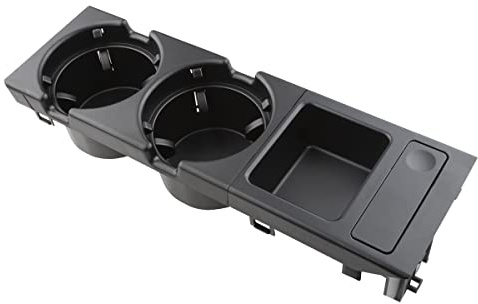 Getränkehalter passend für BMW E46 3er-Serie 318i 320i 325i 328i 330i vorne Getränkehalter Mittelkonsole Ersatz 51168217953 Schwarze Befestigung