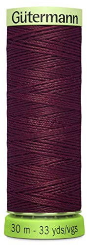 Gutermann 723665 369 Sew All 100% Recycled Top Stitch Thread 30mtr, Mulberry, One Size