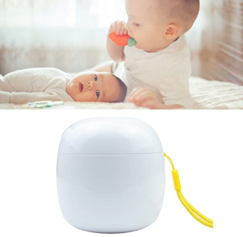 Caja de Esterilización de Chupete UV, Esterilizador de Luz UV Portátil, Desinfectante Acifier USB Recargable Long Standby Recargable Portátil Mini Baby Nipple Disinfector (Blanco)