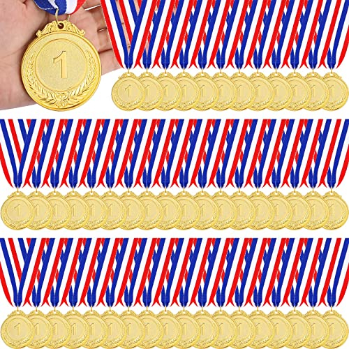 Medaillen für Auszeichnungen, für Erwachsene, Kinder, olympische Medaillen für Baseball, Softball, Sport, Buchstabieren, Bienen, Wettbewerbe, 5,1 cm, Gold, 120 Stück