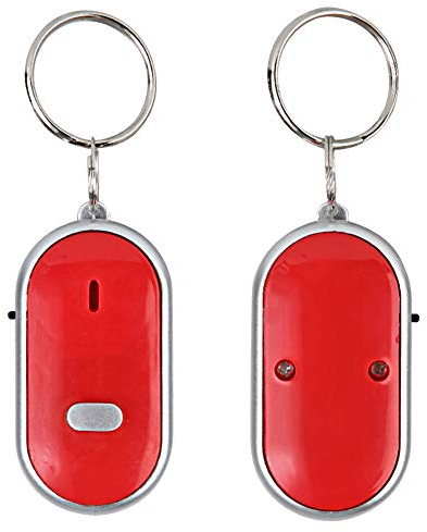 2pcs Lost Key Finder, Volume Item Tracker, Voice Control Key Chain Keychain Locator
