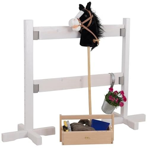 Hobby Horse Weidezaun aus Holz | Robustes Design für kreativen Reitspaß | Sicher lackiert - Vielseitig einsetzbar im Innen- und Außenbereich