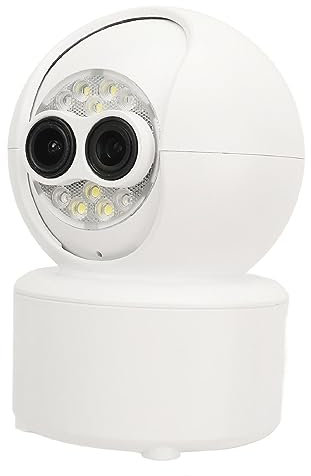 Cámara Dual Inteligente, Visión Nocturna HD, Detección de Movimiento, Conexión WiFi, Toma Panorámica, Rotación de 360 ​​Grados, para Seguridad en el Hogar con Aplicación ICSee
