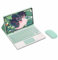 CLALOC Funda con Teclado para Samsung Galaxy Tab A8 10.5 Pulgadas 2021 con ratón, Funda Blanda Inteligente Desmontable con Bluetooth Teclado táctil Funda Protectora con Soporte para lápiz,Light Green