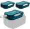 Fybemax 2 Pack USB Charger Adapter for Makita 18V Battery with USB & Type-C Fast Charging Power Wheel Adapter Charger (No Battery)
