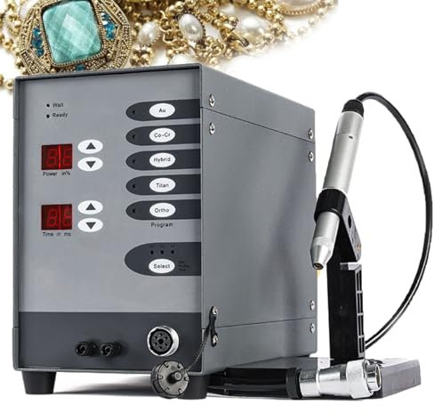 ExoticaBlend Punktschweißgerät, Schmuck-Punktschweißgerät, elektrisches Schweißgerät für Platin, Gold, K, Gold, Silber, Stahl, tragbares Punktschweißgerät