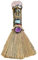 Xuoxeji Crystal Witch Wiccan Altar Broom,Witchcraft Witches Pagan Altar Decor, Handmade Ritual Magic Ceremonial (Pink crystal)