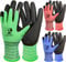 PROGANDA 3 Paar Gartenhandschuhe für Männer und Frauen, Grip Arbeitshandschuhe mit rutschfeste Crinkle Latex Beschichtung, Robuste Handschuhe für Garten Bau Auto Außenbereich