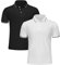 Djtnzdm Polo Shirts for Men UK Cotton Short Sleeve Quality Work Polo Shirts Mens Smart Breathable Golf Tennis Tops XL 2 Pack Black White