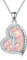 ROMANTICWORK Collier Maman Fille en Argent Sterling 925 Pendentif Collier Mère Fille Opale Rose Bijoux Maman Cadeau Mere pour Femmes