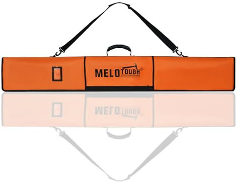 MELOTOUGH Track Saw Guide Rail Bag Padded Protection for Saw Guide Rail up to 59(Orange)