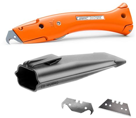 Delphin®-03 Farb Edition inkl. Klingen und Kunststoffköcher, Teppichmesser