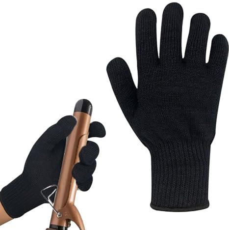 SOGHO 1 Professionelle Hitzebeständige Handschuhe,Hitzeschutz Handschuh,Hitzeschutz Handschuh Lockenstab,Hitzehandschuh Lockenstab,Hitze Handschuhe Lockenstab,Lockenstab Handschuh Für Das Haarstyling