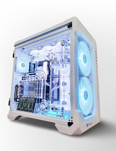 VIXIA High End Custom Watercooled Gaming PC - Intel Core i9 14900K - GeForce RTX 5090 DDR7 32GB - DDR5 6000MHz 64GB - PCIe5.0 M.2 NVME 2TB - Full Dual Cooling - White - VXF-20W