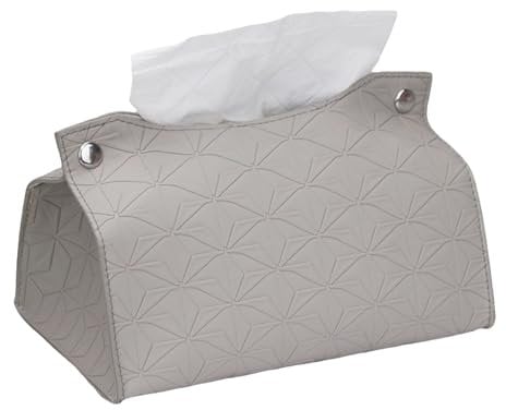 Mecmbj Porta Fazzoletti, Porta Kleenex in Pelle PU, 20x12.5x14cm, per Bagno Salotto Hotel