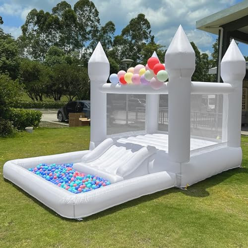 Inflatable Bounce House for Kids - Durable Party Entertainment with Easy Carry Bag and Repair Kit, Ideal for Outdoor Fun and Events