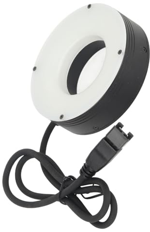 CFTGIW Mikroskop -LED -Ringlampe Hoher Helligkeitsring Lichtbeleuchtung für Kamera Binokular Stereo Mikroskop 24 V Roskop LED Lamroskop Ring Lampmikroskop Ring
