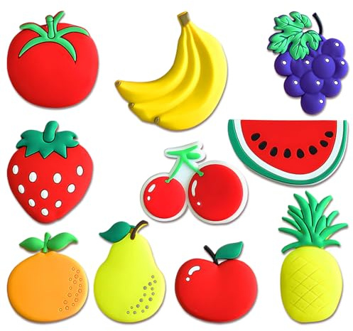 Fridge Magnets for adolescent, 4-6cm Each, 10PCS Fruit Shaped Magnets for Fridge, Educational Toys, Colorful adolescent Magnets for Home and Classroom, Ideal Product for Home Decoration Enthusiasts