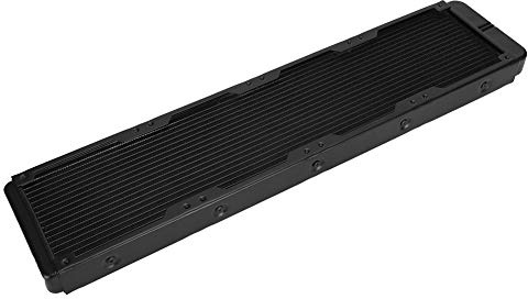 CHICIRIS Intercambiador de Calor Radiador Aleación de Aluminio Computadora Negra Equipo Industrial G1/4 Hilo 480 Mm para Intercambio de Radiación de Calor
