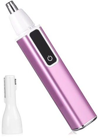 Elektrischer Nasenhaartrimmer für Frauen, 1 Satz, Abs, Violett | Verstellbare Geschwindigkeit, Leiser Betrieb, Tragbar, für Gesichtshaarentfernung bei Frauen